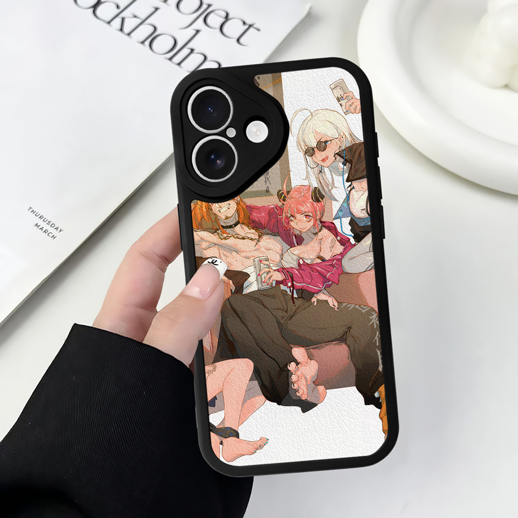 （画像用） SPY×FAMILY间谍家家酒 【iPhone 16シリーズ対応】シリコンスマホケース（レザー調） 材質：シリコン